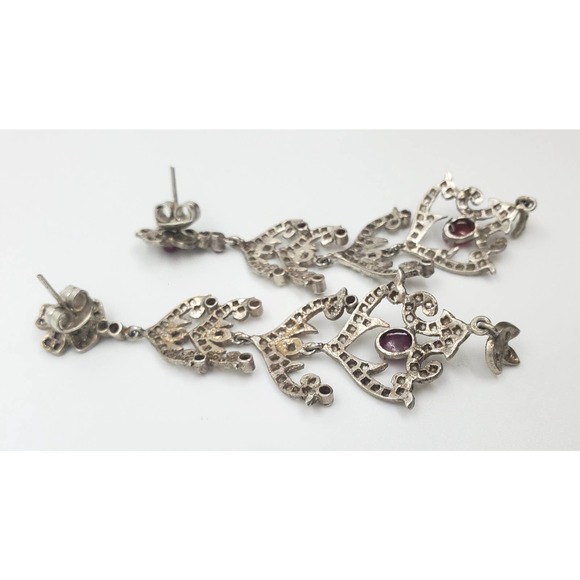 Ruby Diamond Earring - Picture 2 of 2